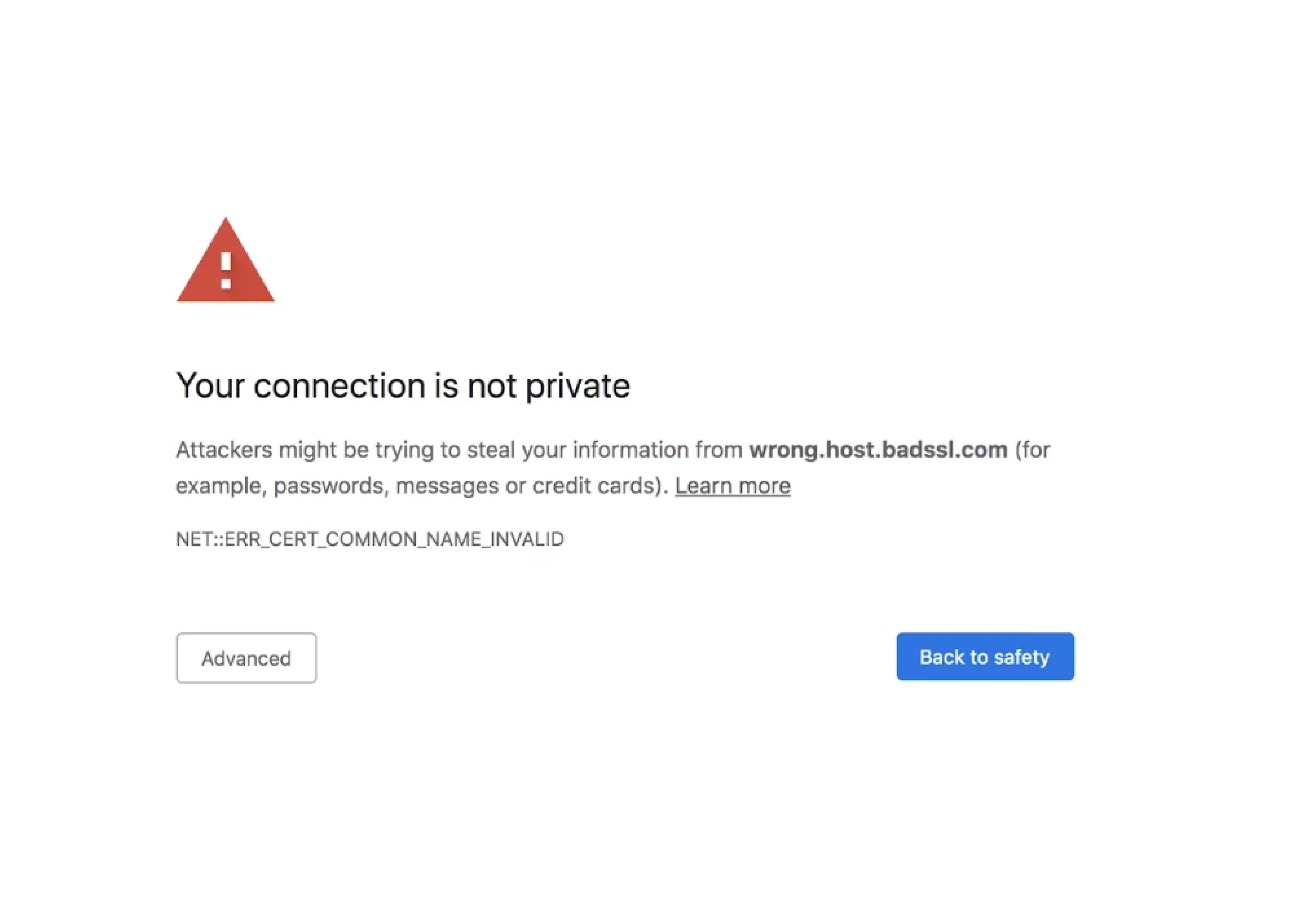 expired ssl certificate image example